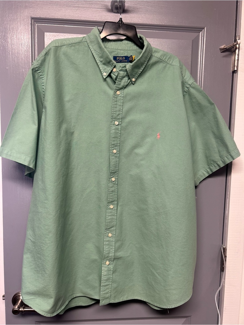 POLO RALPH LAUREN short sleeve Oxford cloth men’s button down shirt. Size 3XB